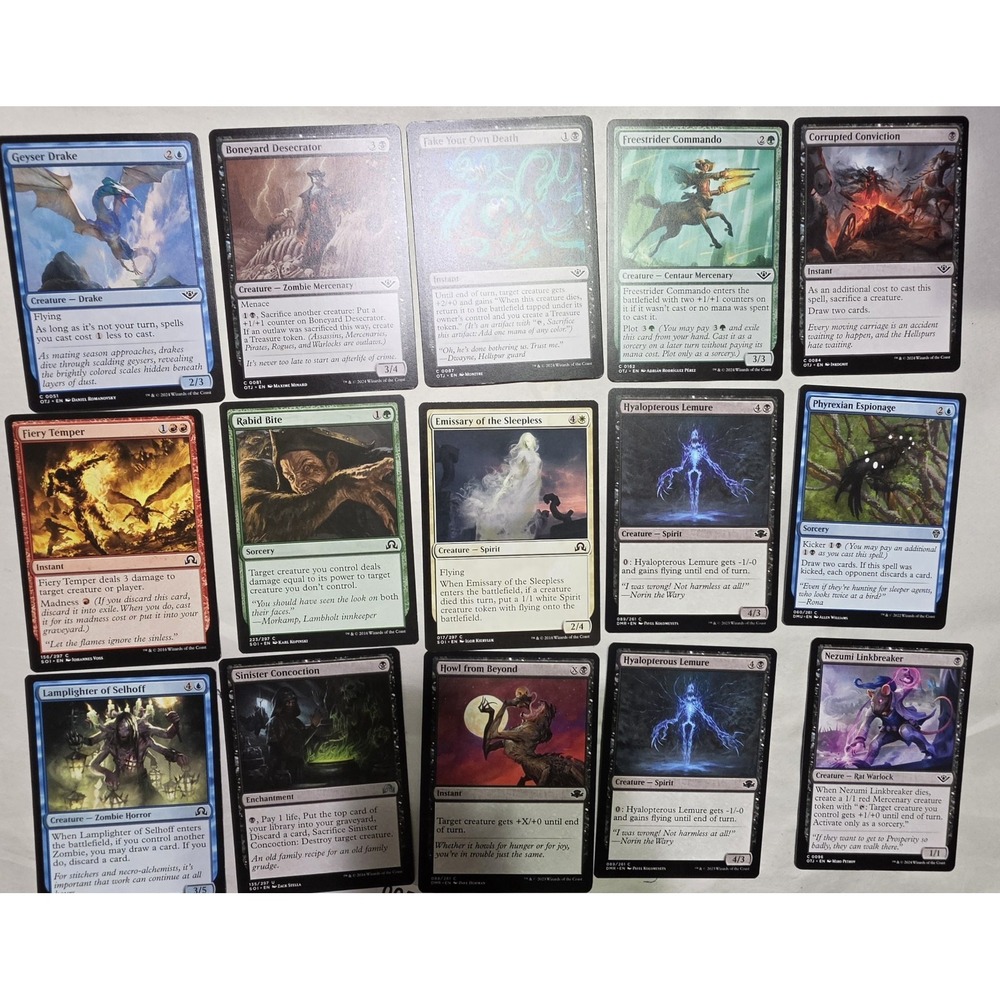 Magic The Gathering MTG 40 Card Bulk Lot Foil Legendary Rare Assorted Cards OTJ - Picture 3 of 4